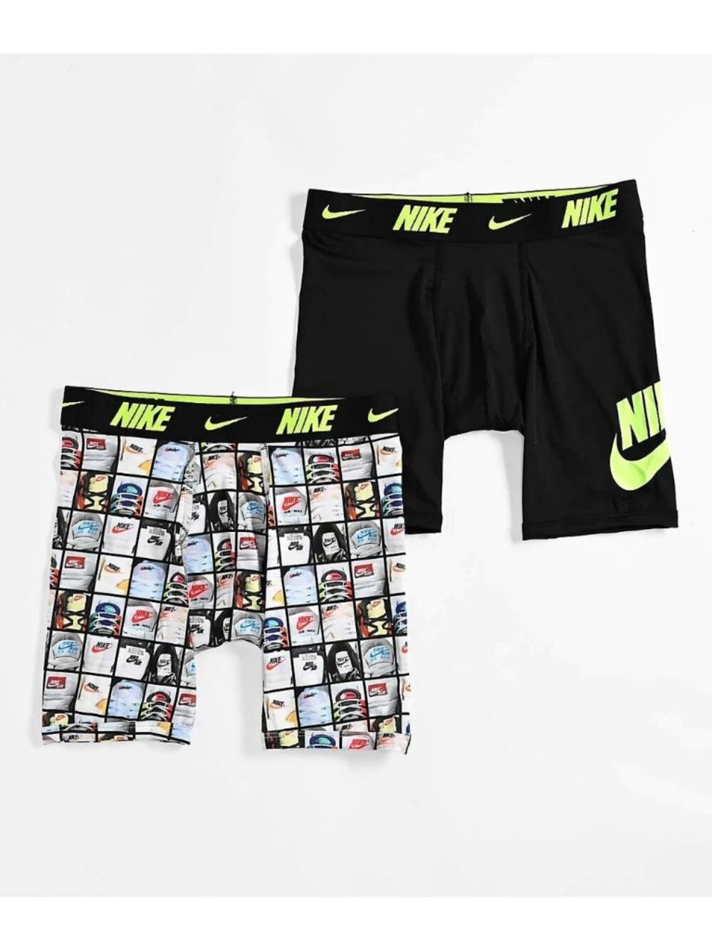 Nike Boys Boxer Briefs 2-Pack Green logo Size XL (13-15 Years) NEW WITH TAGS!